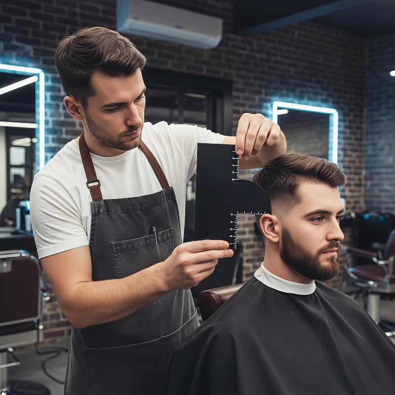 Men'S Grooming Guide - 1 adet Saç Çizgisi Belirginleştirme Kartı