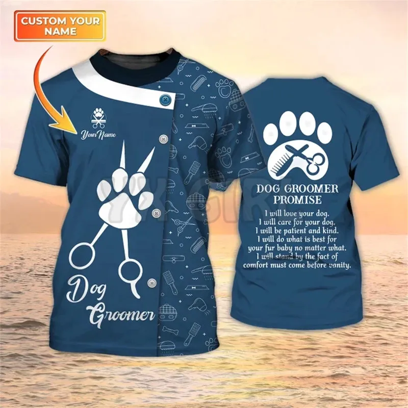 Men'S Groom - Yaz Köpek Bakıcısı Sözü 3D Baskılı