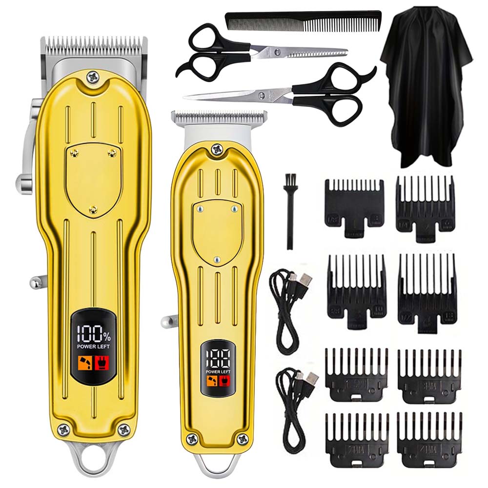 Men'S Grooming Guide - Dijital Ekranlı Profesyonel Kablosuz Saç Kesme