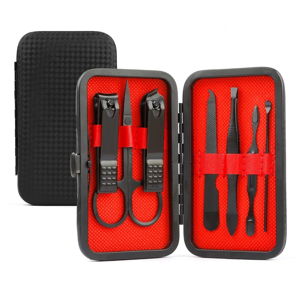 Mens Grooming Kit Gift Set - Profesyonel 8'i 1 Arada Paslanmaz Çelik