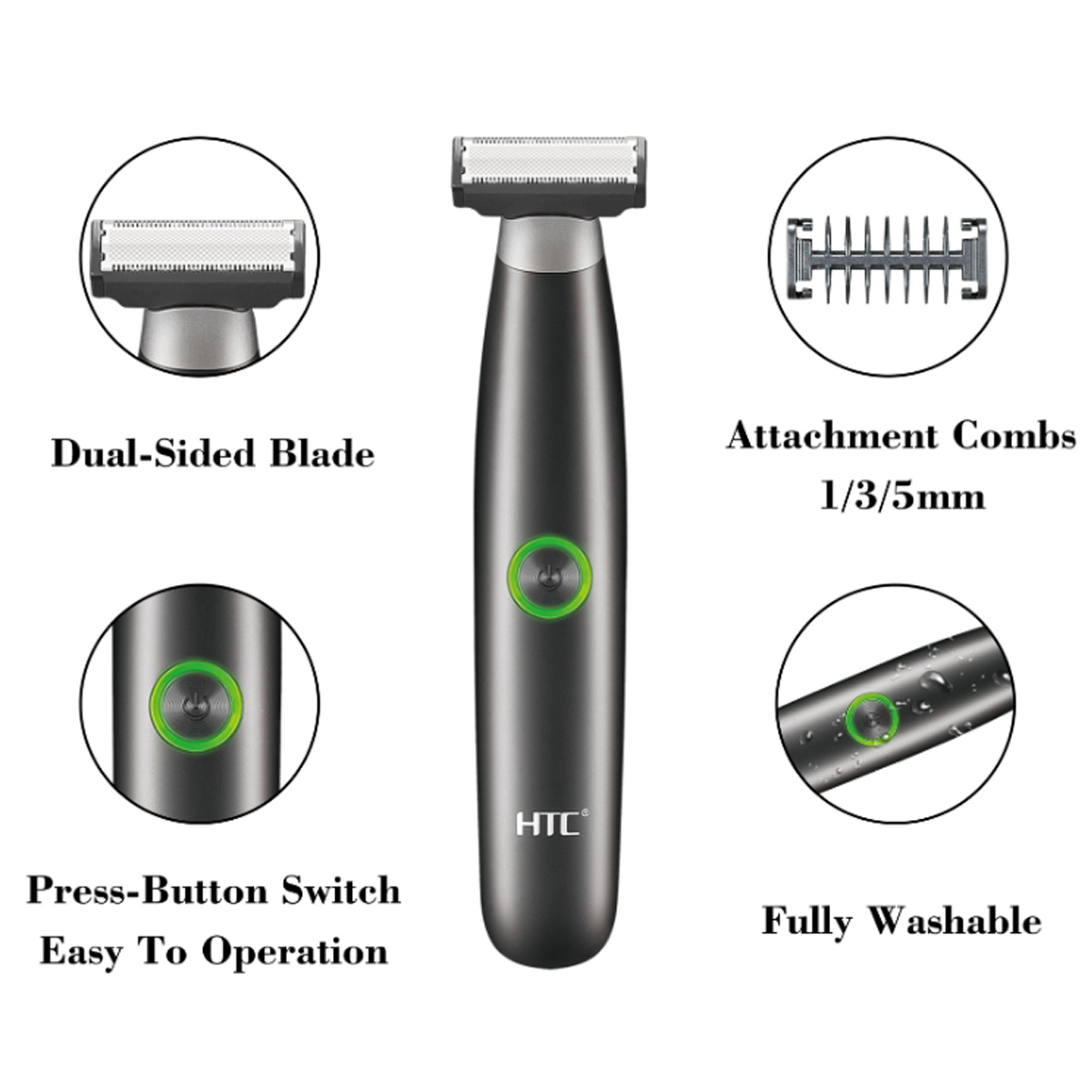 HTC erkek Elektrikli Kasık Saç - Men'S Grooming Hair And Body Wash incelemesi ve fiyatı