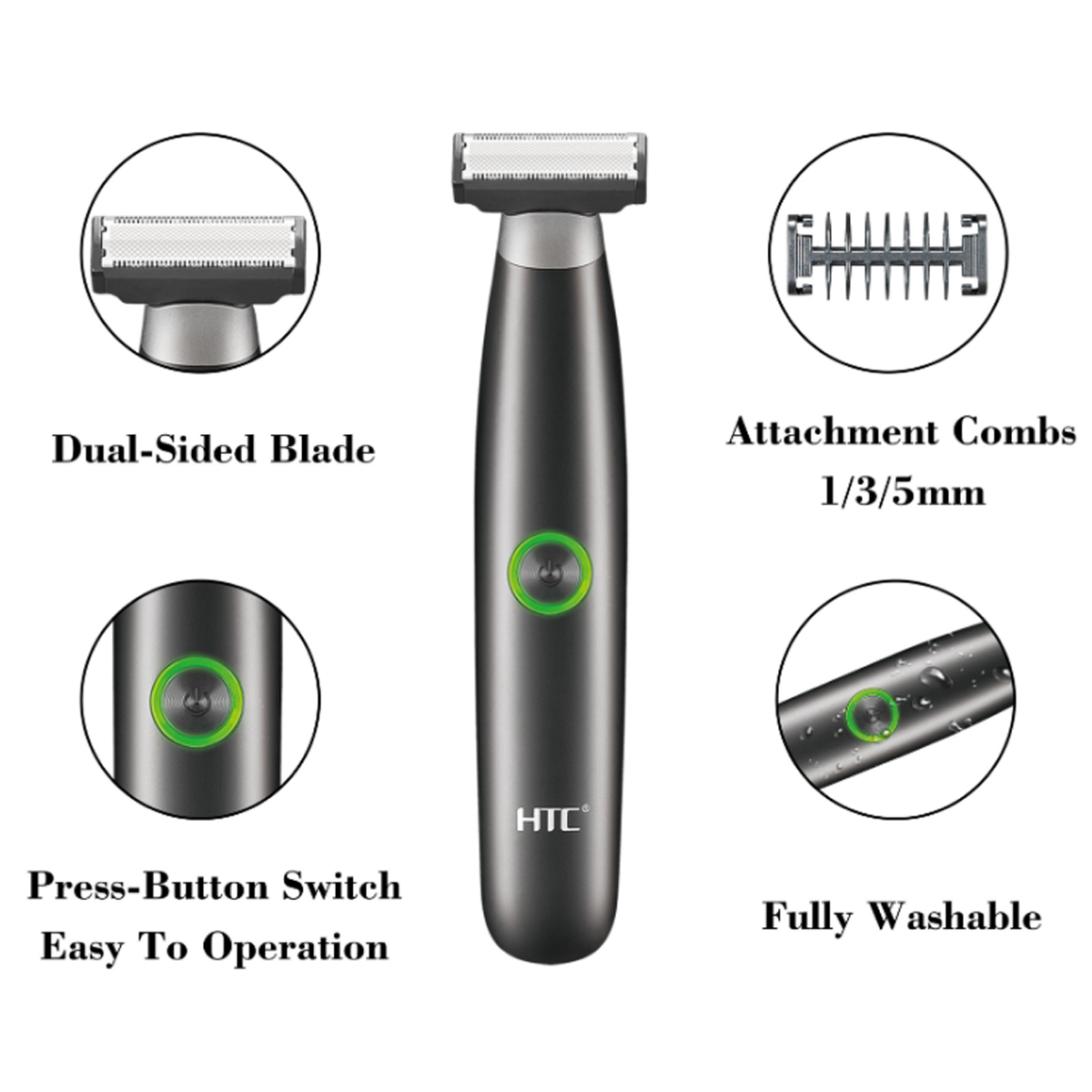 HTC erkek Elektrikli Kasık Saç - Men'S Grooming Hair And Body Wash incelemesi ve fiyatı